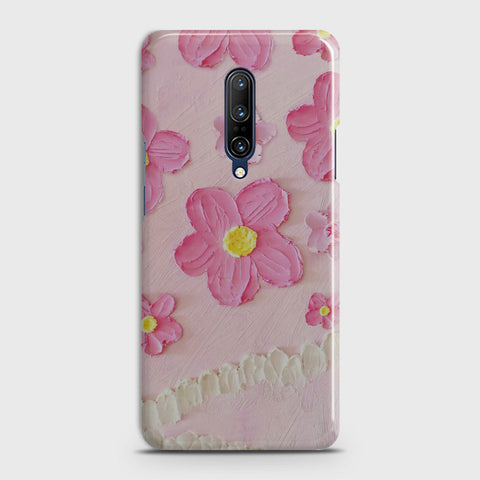 OnePlus 7 Pro  Cover - Floral Series - Design 2 - Pink - Matte Finish - Snap On Hard Case with LifeTime Colors Guarantee