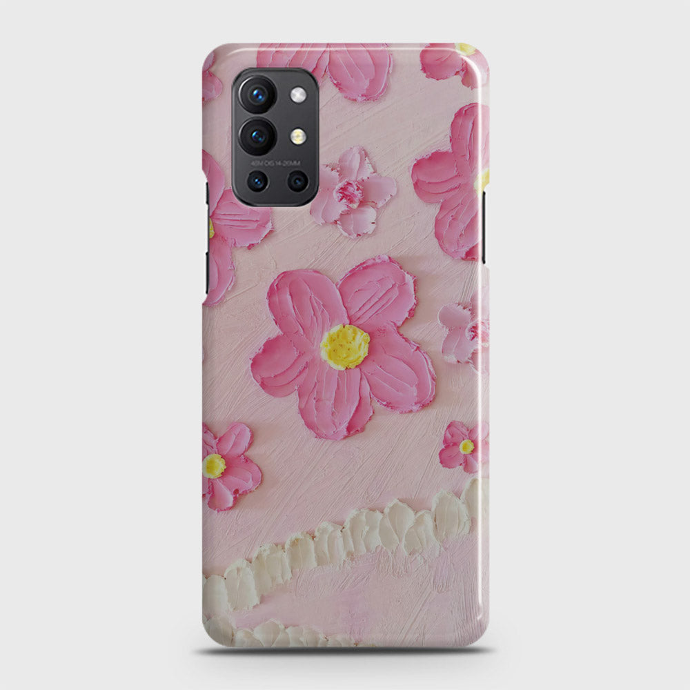 OnePlus 9R  Cover - Floral Series - Design 2 - Pink - Matte Finish - Snap On Hard Case with LifeTime Colors Guarantee