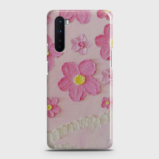 OnePlus Nord  Cover - Floral Series - Design 2 - Pink - Matte Finish - Snap On Hard Case with LifeTime Colors Guarantee