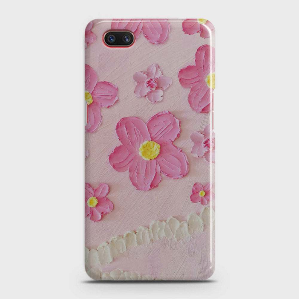 Realme C2 with out flash Forest hole Cover - Floral Series - Design 2 - Pink - Matte Finish - Snap On Hard Case with LifeTime Colors Guarantee