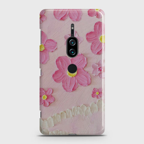 Sony Xperia XZ2 Premium Cover - Floral Series - Design 2 - Pink - Matte Finish - Snap On Hard Case with LifeTime Colors Guarantee