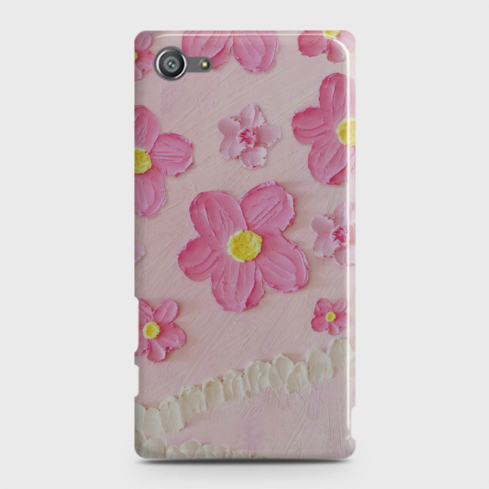 Sony Xperia Z5 Compact / Z5 Mini Cover - Floral Series - Design 2 - Pink - Matte Finish - Snap On Hard Case with LifeTime Colors Guarantee