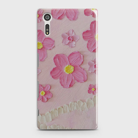 Sony Xperia XZ / XZs Cover - Floral Series - Design 2 - Pink - Matte Finish - Snap On Hard Case with LifeTime Colors Guarantee