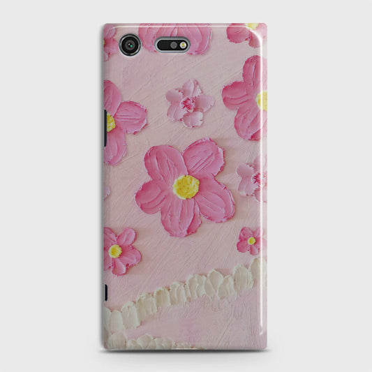 Sony Xperia XZ Premium Cover - Floral Series - Design 2 - Pink - Matte Finish - Snap On Hard Case with LifeTime Colors Guarantee