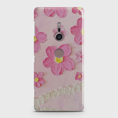 Sony Xperia XZ2 Cover - Floral Series - Design 2 - Pink - Matte Finish - Snap On Hard Case with LifeTime Colors Guarantee