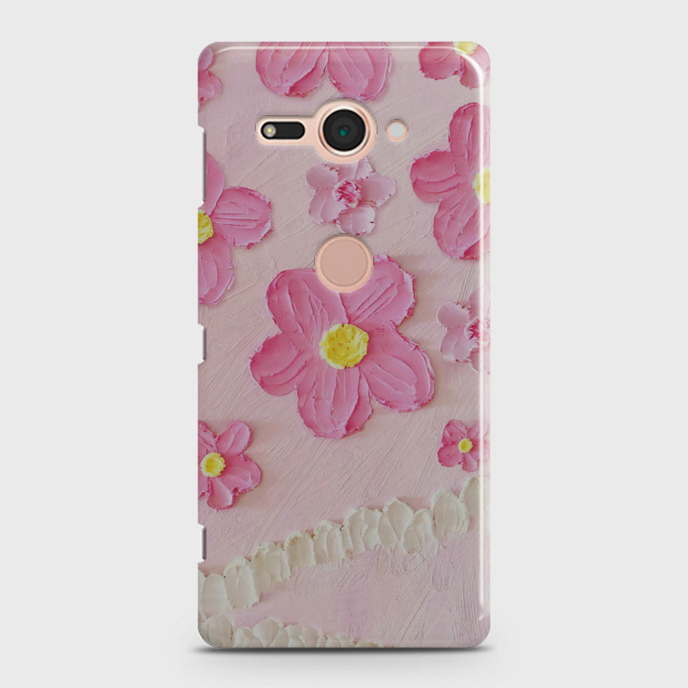 Sony Xperia XZ2 Compact Cover - Floral Series - Design 2 - Pink - Matte Finish - Snap On Hard Case with LifeTime Colors Guarantee