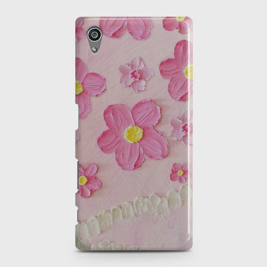 Sony Xperia Z5 Cover - Floral Series - Design 2 - Pink - Matte Finish - Snap On Hard Case with LifeTime Colors Guarantee