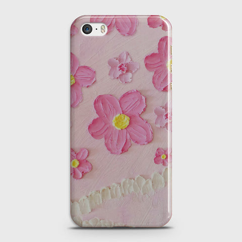 iPhone 5C Cover - Floral Series - Design 2 - Pink - Matte Finish - Snap On Hard Case with LifeTime Colors Guarantee