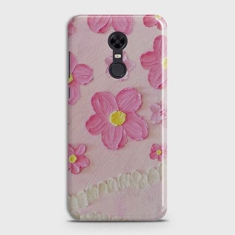 Xiaomi Redmi 5  Cover - Floral Series - Design 2 - Pink - Matte Finish - Snap On Hard Case with LifeTime Colors Guarantee