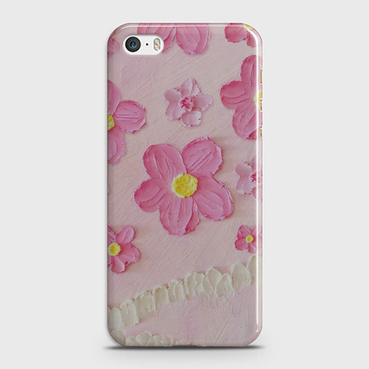 iPhone 5 Cover - Floral Series - Design 2 - Pink - Matte Finish - Snap On Hard Case with LifeTime Colors Guarantee