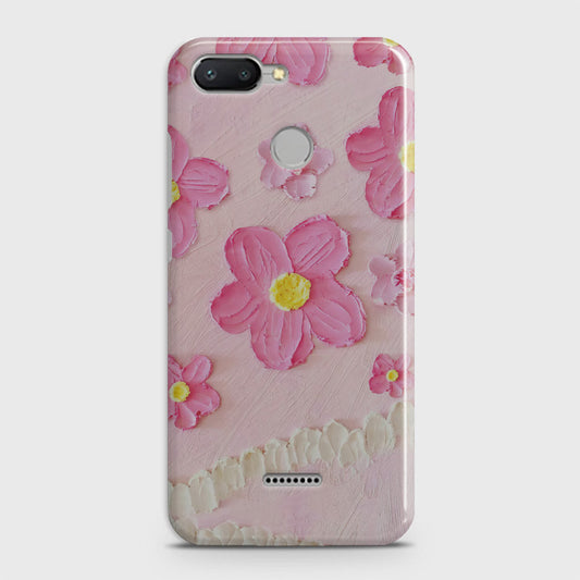 Xiaomi Redmi 6 Cover - Floral Series - Design 2 - Pink - Matte Finish - Snap On Hard Case with LifeTime Colors Guarantee