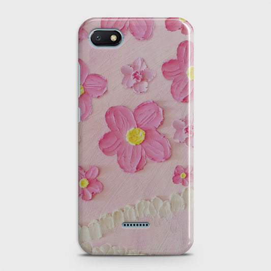 Xiaomi Redmi 6A Cover - Floral Series - Design 2 - Pink - Matte Finish - Snap On Hard Case with LifeTime Colors Guarantee