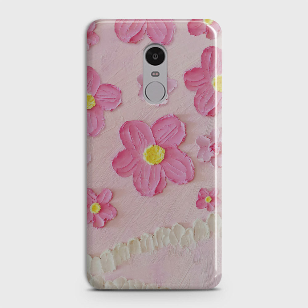 Xiaomi Redmi Note 4 / 4X Cover - Floral Series - Design 2 - Pink - Matte Finish - Snap On Hard Case with LifeTime Colors Guarantee