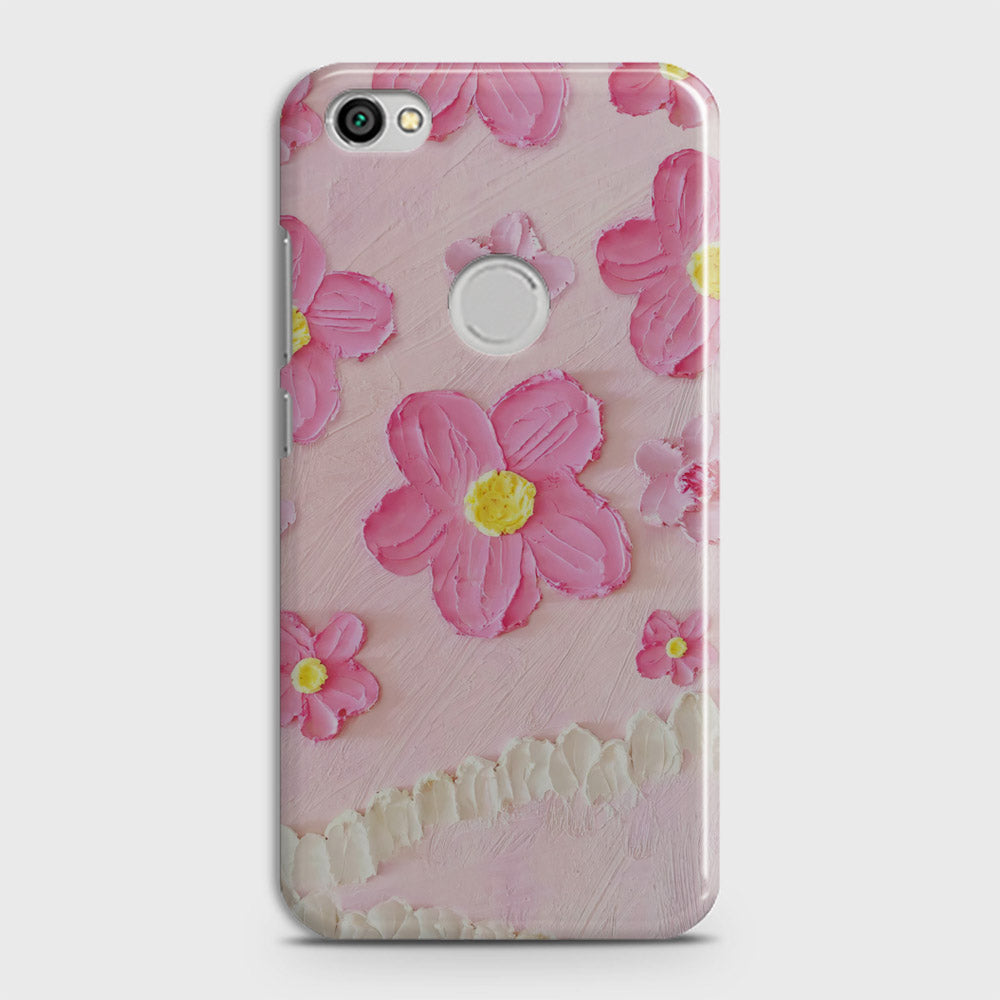 Xiaomi Redmi Note 5A  Cover - Floral Series - Design 2 - Pink - Matte Finish - Snap On Hard Case with LifeTime Colors Guarantee