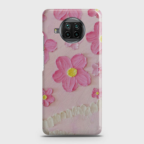 Xiaomi Mi 10T Lite Cover - Floral Series - Design 2 - Pink - Matte Finish - Snap On Hard Case with LifeTime Colors Guarantee