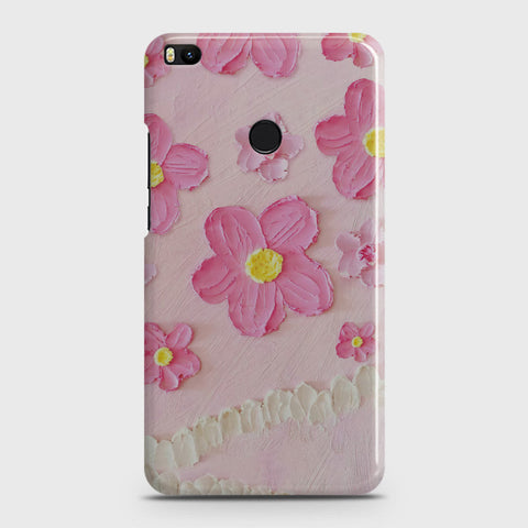 Xiaomi Mi Max 2 Cover - Floral Series - Design 2 - Pink - Matte Finish - Snap On Hard Case with LifeTime Colors Guarantee