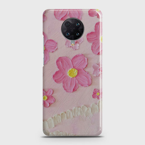 Xiaomi Poco F2 Pro Cover - Floral Series - Design 2 - Pink - Matte Finish - Snap On Hard Case with LifeTime Colors Guarantee