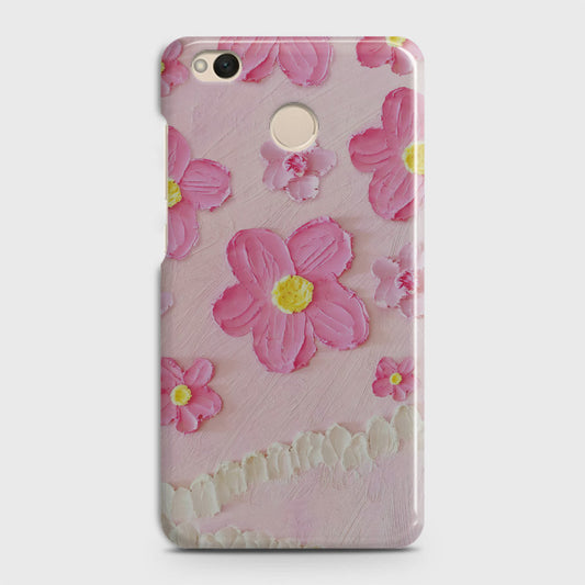 Xiaomi Redmi 4 / 4X Cover - Floral Series - Design 2 - Pink - Matte Finish - Snap On Hard Case with LifeTime Colors Guarantee