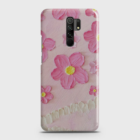 Xiaomi Redmi 9 Cover - Floral Series - Design 2 - Pink - Matte Finish - Snap On Hard Case with LifeTime Colors Guarantee