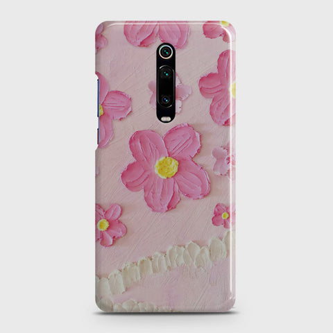 Xiaomi Redmi K20 Cover - Floral Series - Design 2 - Pink - Matte Finish - Snap On Hard Case with LifeTime Colors Guarantee