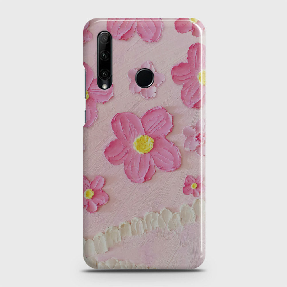 Honor 20 lite Cover - Floral Series - Design 2 - Pink - Matte Finish - Snap On Hard Case with LifeTime Colors Guarantee