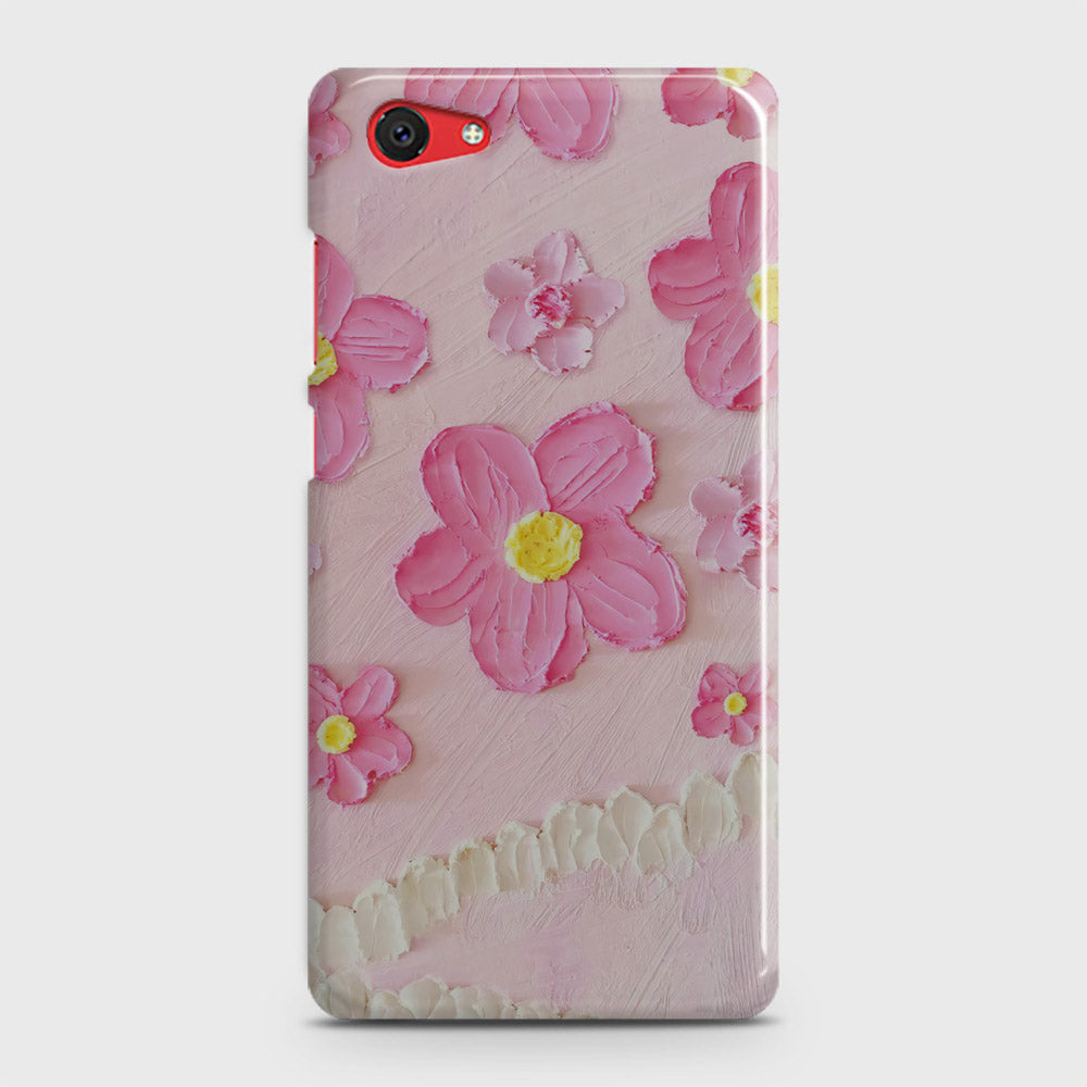 Vivo Y71 Cover - Floral Series - Design 2 - Pink - Matte Finish - Snap On Hard Case with LifeTime Colors Guarantee