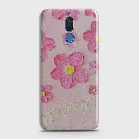 Huawei Mate 10 Lite Cover - Floral Series - Design 2 - Pink - Matte Finish - Snap On Hard Case with LifeTime Colors Guarantee