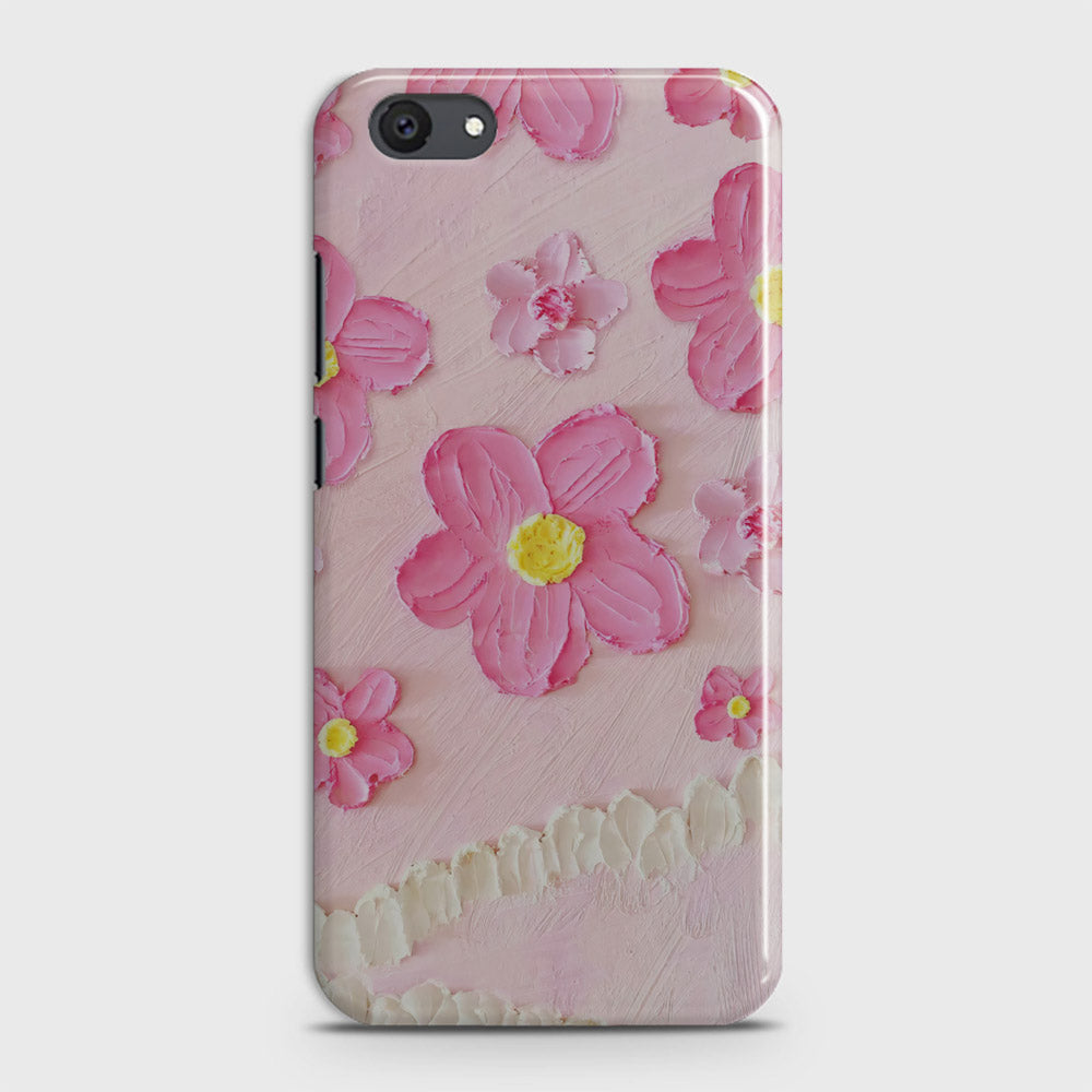 Vivo Y81i Cover - Floral Series - Design 2 - Pink - Matte Finish - Snap On Hard Case with LifeTime Colors Guarantee