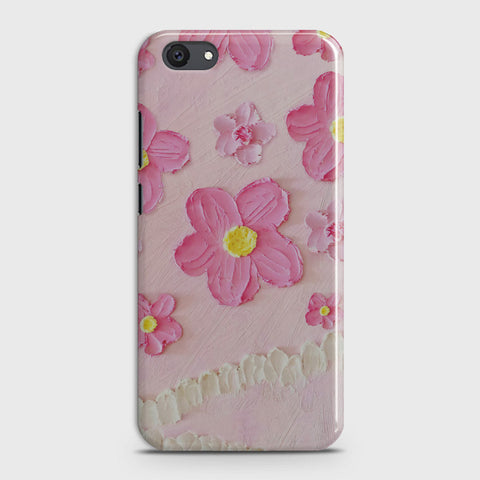 Vivo Y81i Cover - Floral Series - Design 2 - Pink - Matte Finish - Snap On Hard Case with LifeTime Colors Guarantee