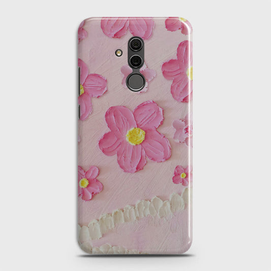 Huawei Mate 20 Lite Cover - Floral Series - Design 2 - Pink - Matte Finish - Snap On Hard Case with LifeTime Colors Guarantee