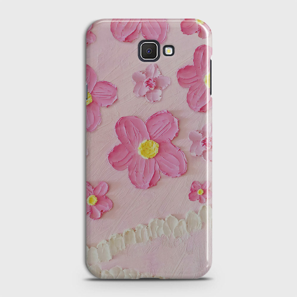 Samsung Galaxy J5 Prime Cover - Floral Series - Design 2 - Pink - Matte Finish - Snap On Hard Case with LifeTime Colors Guarantee