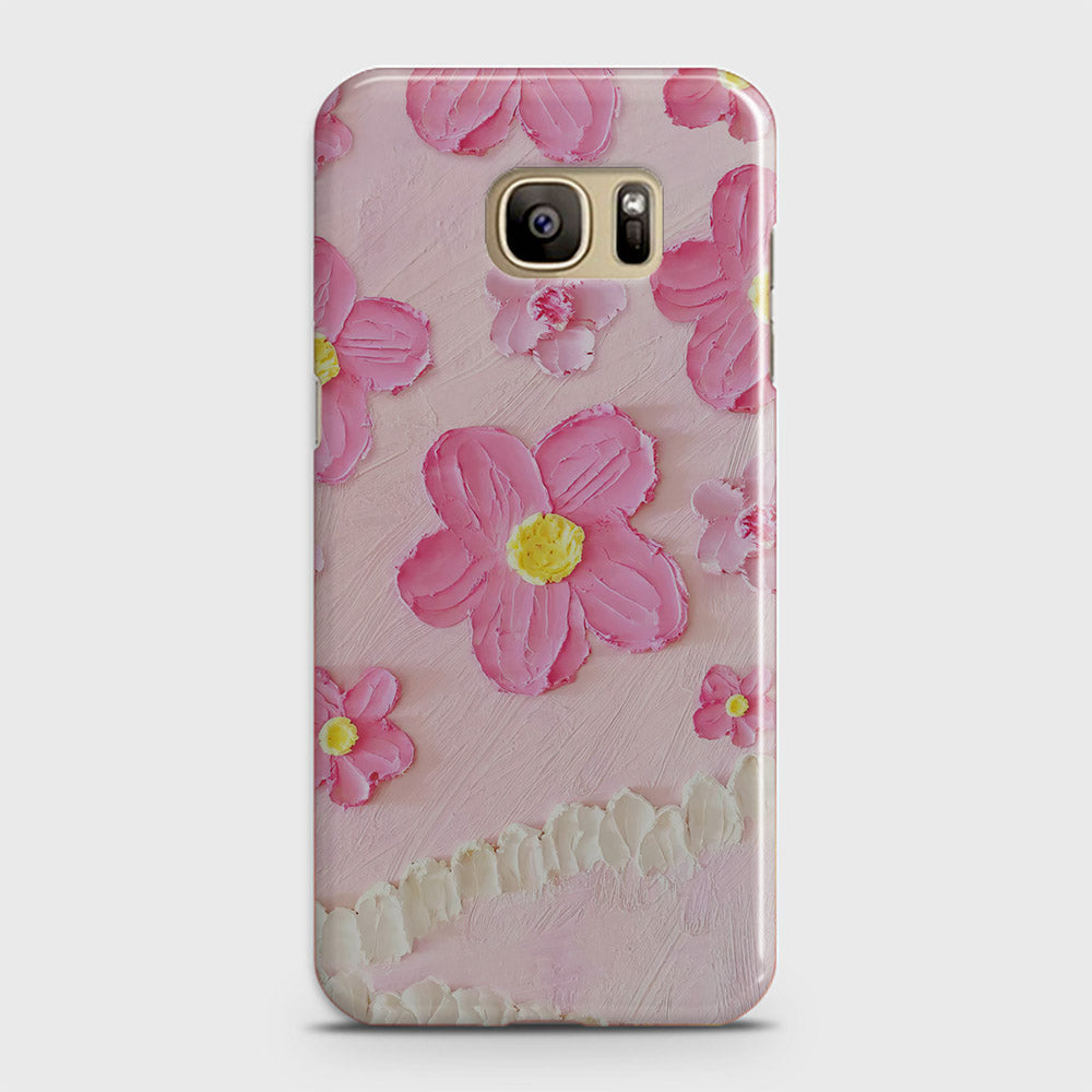 Samsung Galaxy Note 7 Cover - Floral Series - Design 2 - Pink - Matte Finish - Snap On Hard Case with LifeTime Colors Guarantee