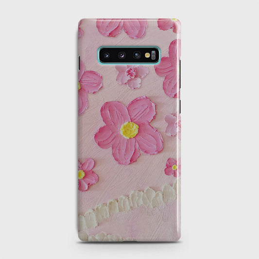 Samsung Galaxy S10 Plus Cover - Floral Series - Design 2 - Pink - Matte Finish - Snap On Hard Case with LifeTime Colors Guarantee