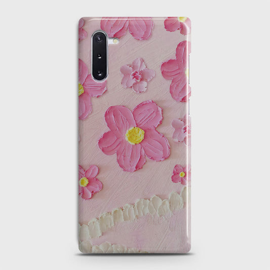 Samsung Galaxy Note 10 Cover - Floral Series - Design 2 - Pink - Matte Finish - Snap On Hard Case with LifeTime Colors Guarantee