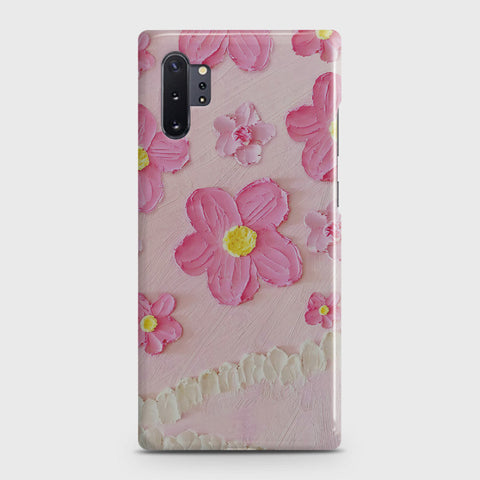 Samsung Galaxy Note 10 Plus Cover - Floral Series - Design 2 - Pink - Matte Finish - Snap On Hard Case with LifeTime Colors Guarantee