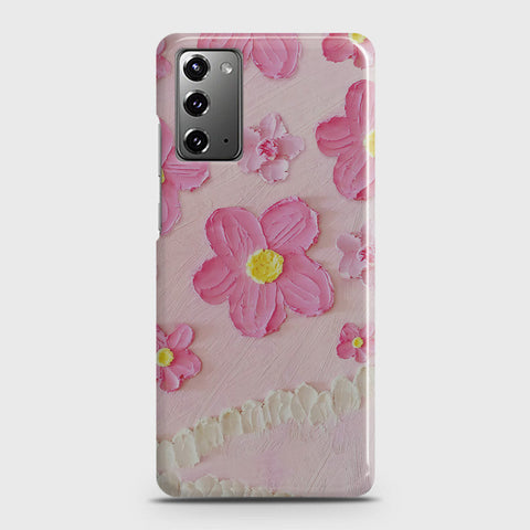 Samsung Galaxy Note 20 Cover - Floral Series - Design 2 - Pink - Matte Finish - Snap On Hard Case with LifeTime Colors Guarantee