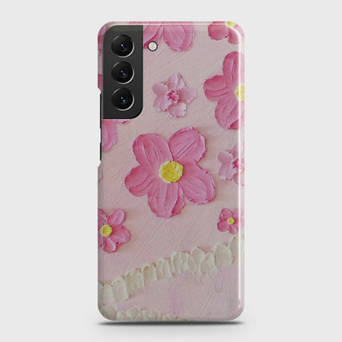 Samsung Galaxy S22 Plus 5G Cover - Floral Series - Design 2 - Pink - Matte Finish - Snap On Hard Case with LifeTime Colors Guarantee