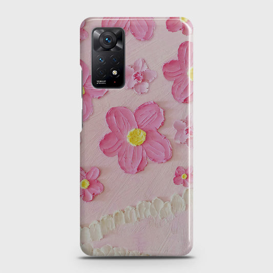 Xiaomi Redmi Note 11 Pro Cover - Floral Series - Design 2 - Pink - Matte Finish - Snap On Hard Case with LifeTime Colors Guarantee