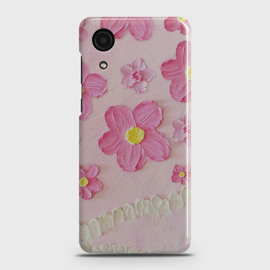 Samsung Galaxy A03 Core Cover - Floral Series - Design 2 - Pink - Matte Finish - Snap On Hard Case with LifeTime Colors Guarantee