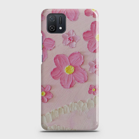 Oppo A16K Cover - Floral Series - Design 2 - Pink - Matte Finish - Snap On Hard Case with LifeTime Colors Guarantee