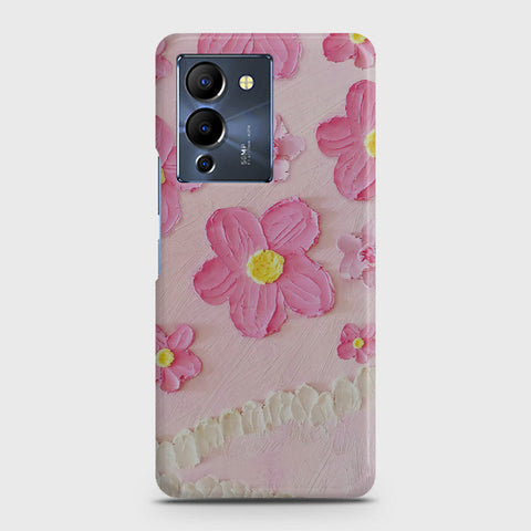 Infinix Note 12 G96 Cover - Floral Series - Design 2 - Pink - Matte Finish - Snap On Hard Case with LifeTime Colors Guarantee