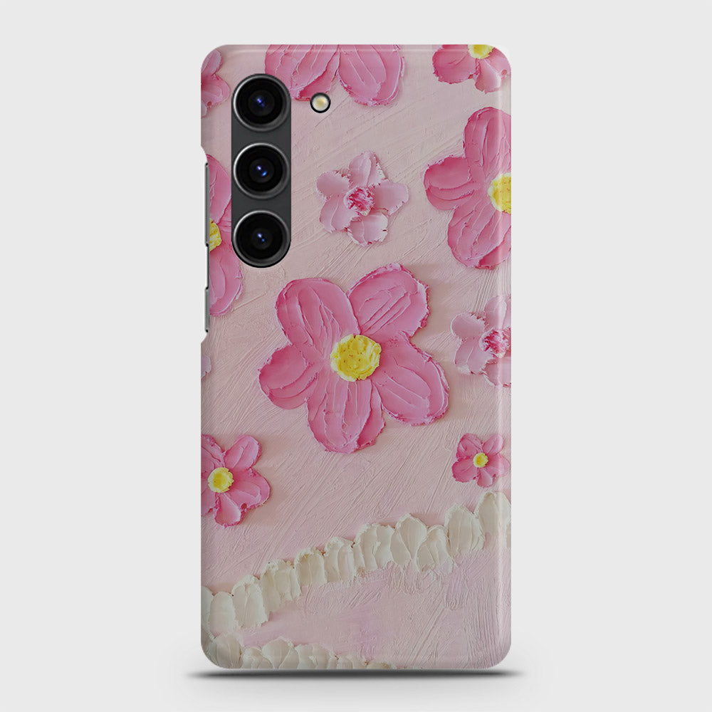 Samsung Galaxy S23 Plus Cover - Floral Series - Design 2 - Pink - Matte Finish - Snap On Hard Case with LifeTime Colors Guarantee