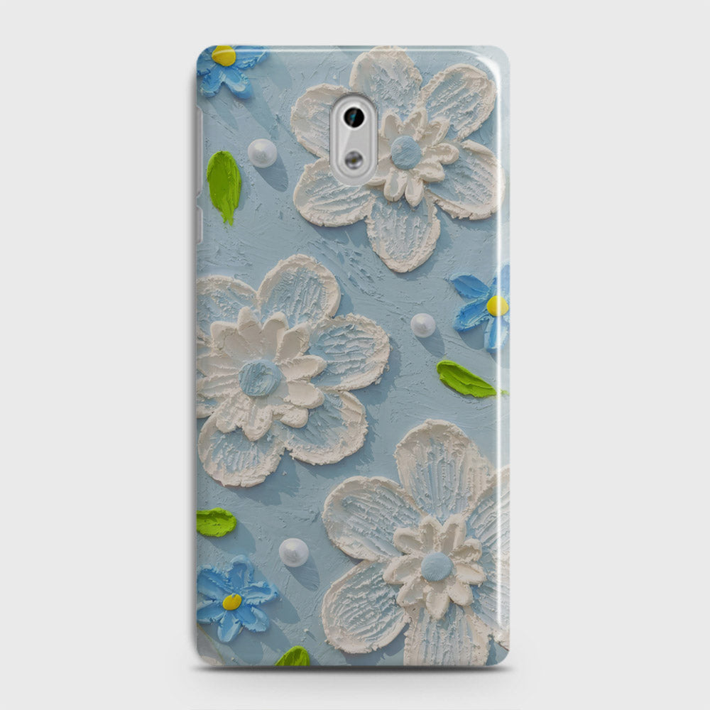 Nokia 6 Cover - Floral Series - Design 3 - Sky Blue - Matte Finish - Snap On Hard Case with LifeTime Colors Guarantee