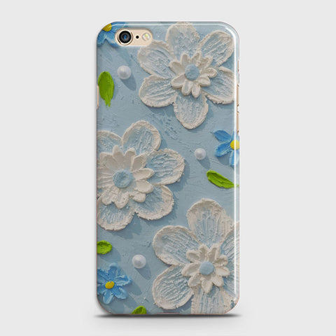 iPhone 6 Plus Cover - Floral Series - Design 3 - Sky Blue - Matte Finish - Snap On Hard Case with LifeTime Colors Guarantee