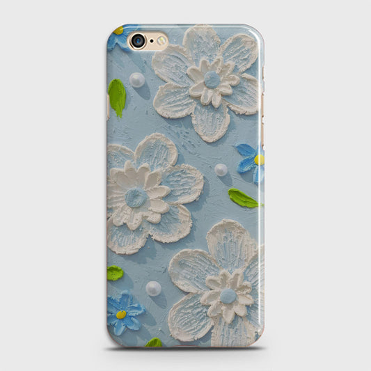 iPhone 6S Cover - Floral Series - Design 3 - Sky Blue - Matte Finish - Snap On Hard Case with LifeTime Colors Guarantee