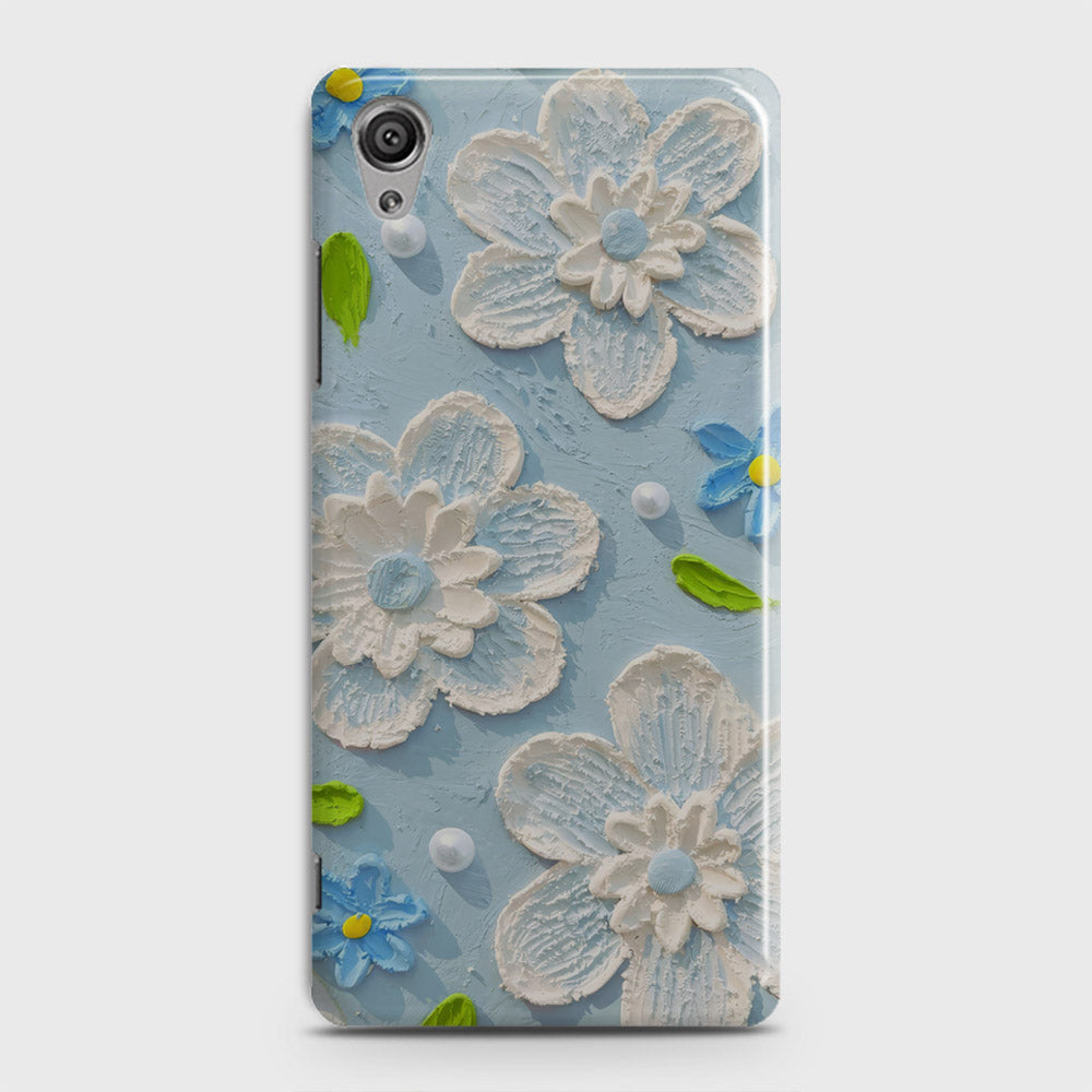 Sony Xperia XA1 Plus Cover - Floral Series - Design 3 - Sky Blue - Matte Finish - Snap On Hard Case with LifeTime Colors Guarantee