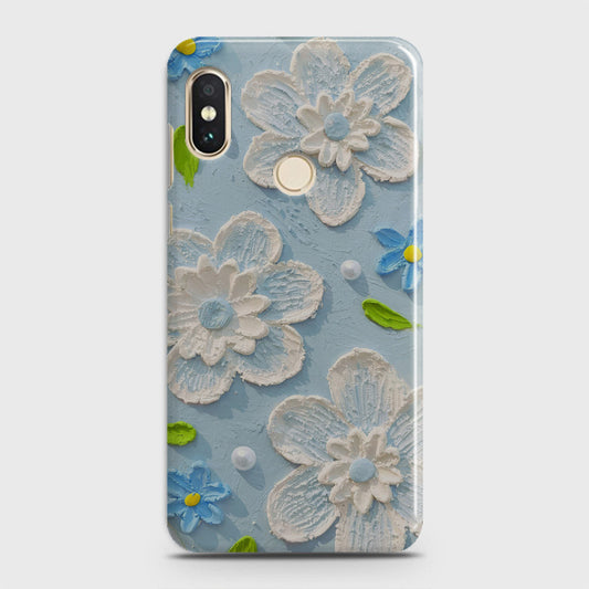 Xiaomi Redmi Note 5 Pro Cover - Floral Series - Design 3 - Sky Blue - Matte Finish - Snap On Hard Case with LifeTime Colors Guarantee