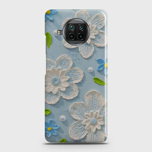 Xiaomi Mi 10T Lite Cover - Floral Series - Design 3 - Sky Blue - Matte Finish - Snap On Hard Case with LifeTime Colors Guarantee