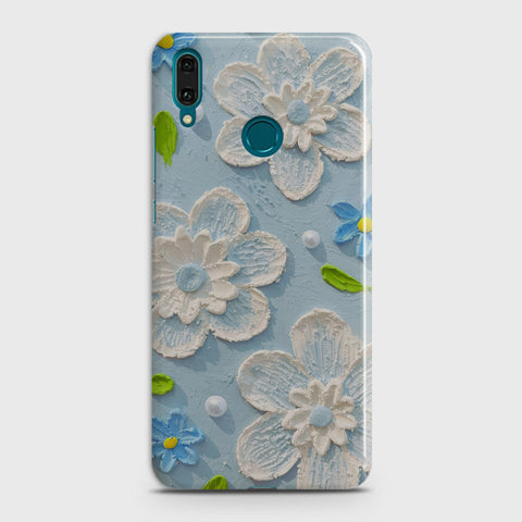 Huawei Mate 9 Cover - Floral Series - Design 3 - Sky Blue - Matte Finish - Snap On Hard Case with LifeTime Colors Guarantee