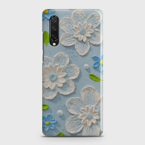 Huawei Y9s Cover - Floral Series - Design 3 - Sky Blue - Matte Finish - Snap On Hard Case with LifeTime Colors Guarantee